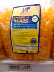 Corn-based gluten free pasta