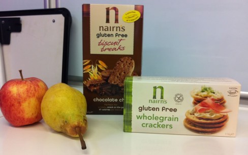 Nairn's Gluten Free Wholegrain Crackers & Chocolate Chip Biscuit Breaks photo of Nairn's wholegrain crackers & chocolate chip biscuits