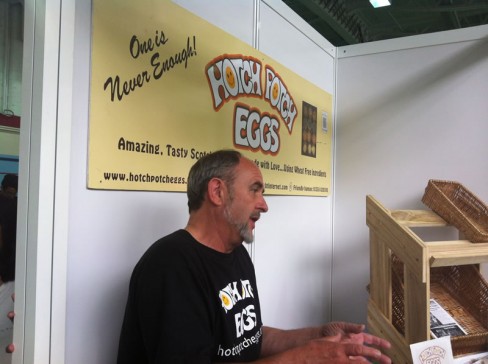 Hotch Potch Eggs stand at the Allergy and Free From Show Hotch Potch Eggs stand